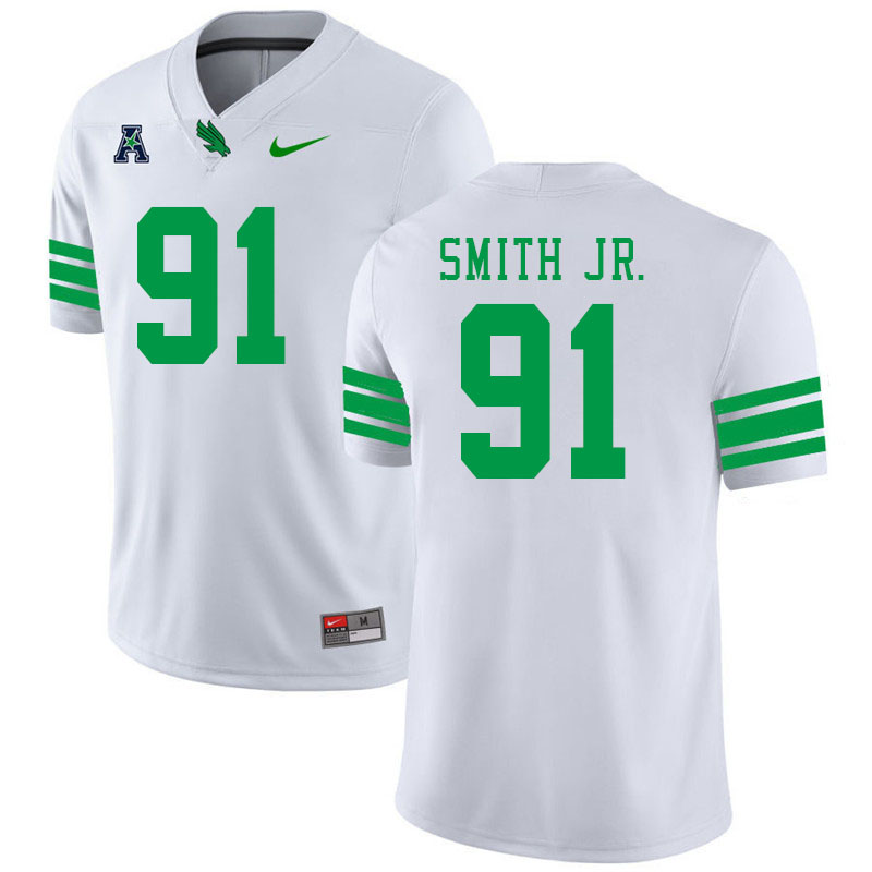 #91 Keith Smith Jr. North Texas Mean Green College Football Jerseys Stitched-White